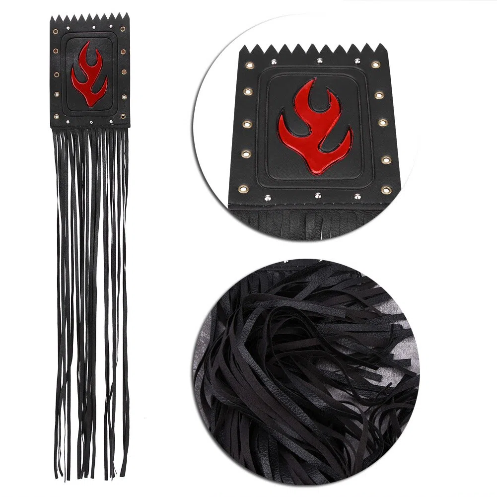 Cubierta de Palanca de Manillar de Flecos de Borla de Manillar de Motocicleta Universal de Cuero 2 para Pieza de Accesorios de Repuesto de Victory Cruiser