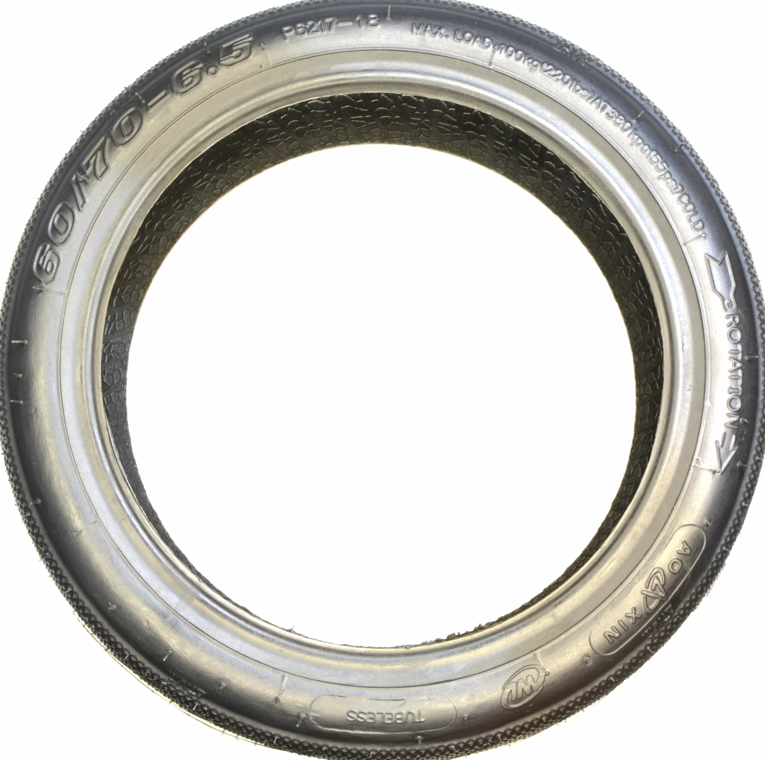 Neumático Tubeless 60/70-6,5 para Patinete Eléctrico, Compatible con Ninebot Max G30, Smartgyro K2, Llanta 6,5