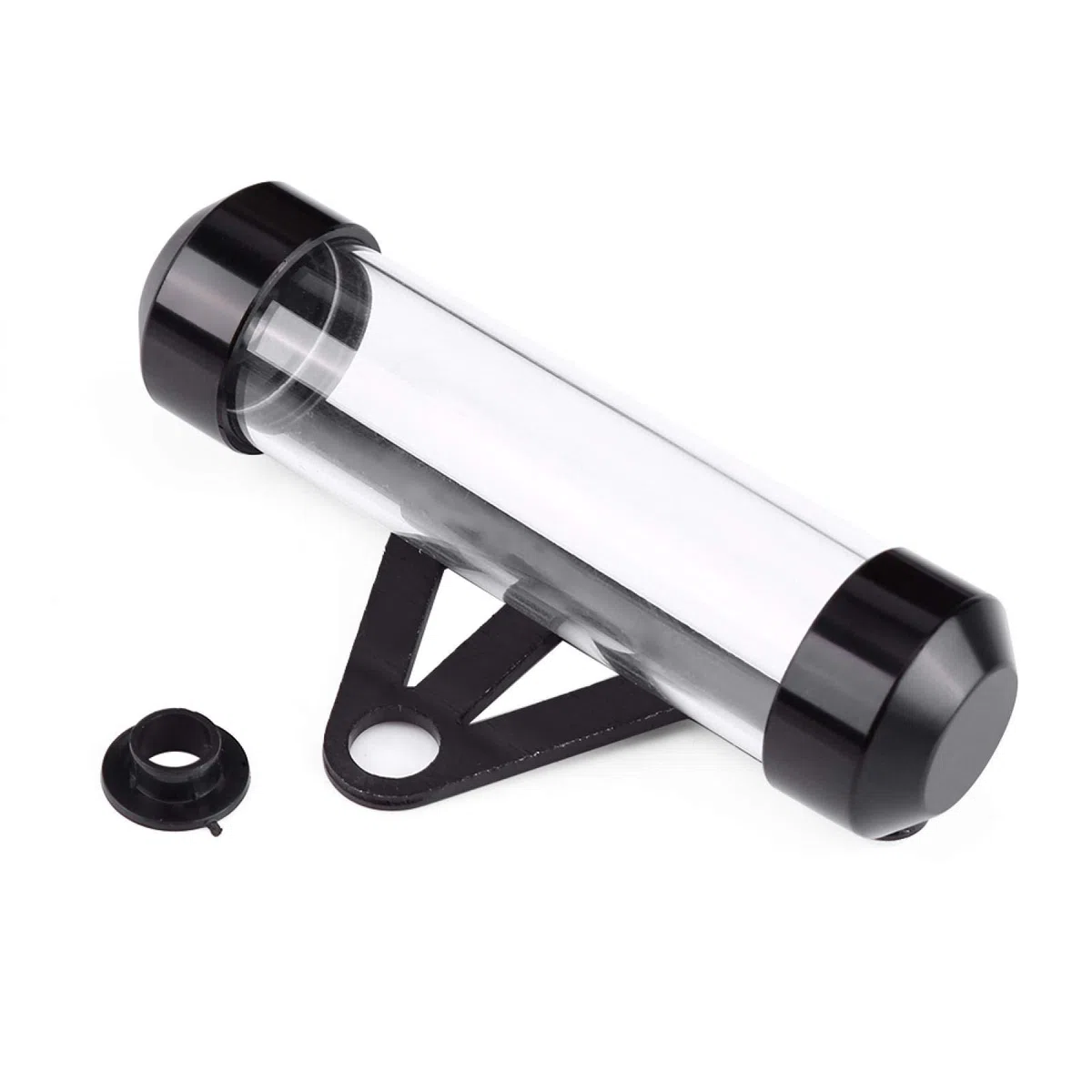 Fydun - Manguera universal de impuestos seguros para motocicletas, soporte cilíndrico para marco cilíndrico impermeable para motocicletas (negro)