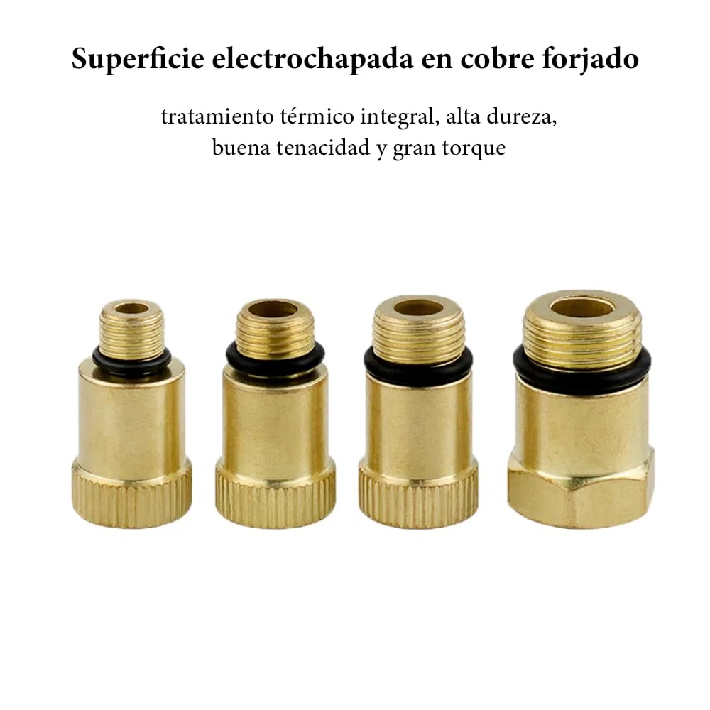 Ninabei Comprobador de compresión de cilindros para motores de gasolina test rápido y preciso medidor de compresion motor con adaptadores M10 M12 M14 M18 presión 20bar/300psi para coches motos y cami