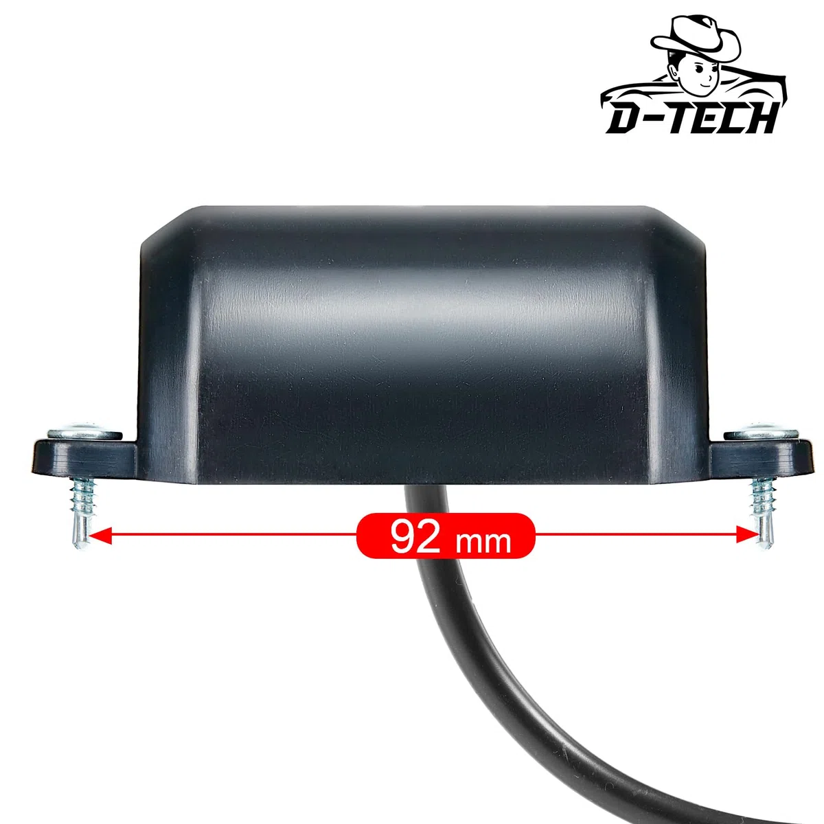 D-TECH 2 Piezas Luz de Matrícula LED remolque, pilotos de Matrícula Trasera LED Luz de Placa de Matrícula 12V 24V Impermeable para Remolque, Camión,Luces matrícula caravana homologada