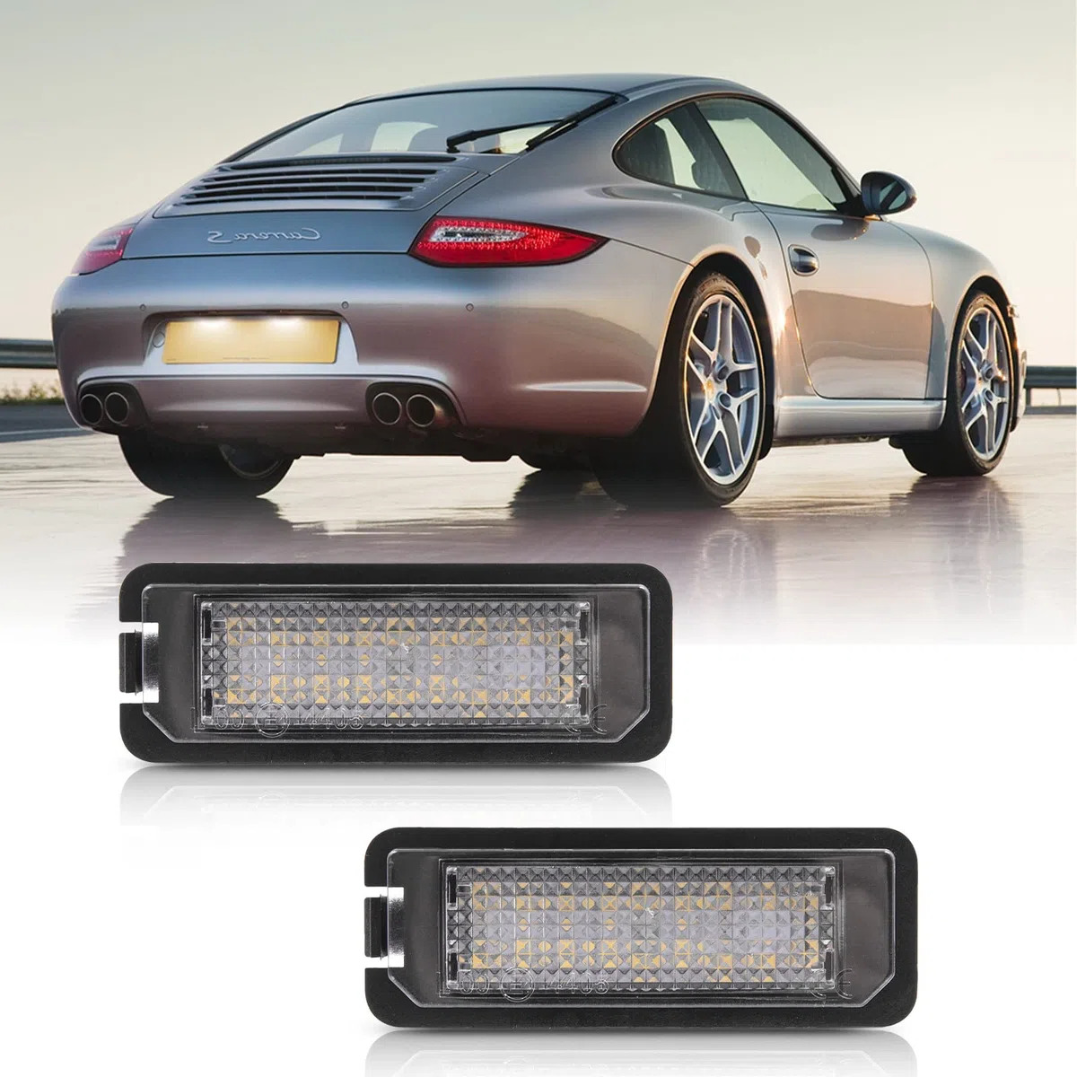 2X luces LED para matrícula para Porsche Cayenne 958 911 Carrera 996 997 Boxster 987 Cayman 987 Canbus sin error lámparas LED traseras para matrícula
