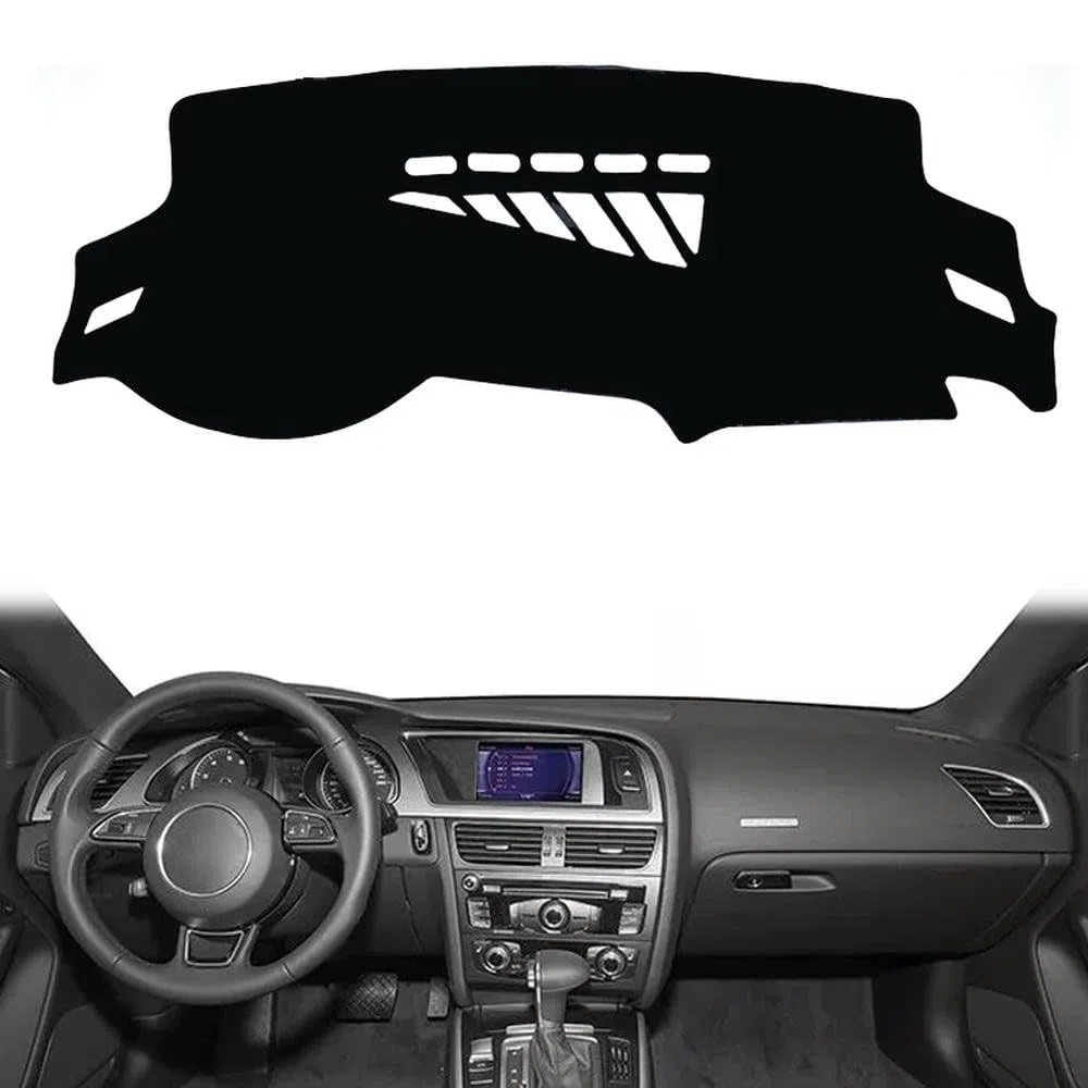Funda para salpicadero de Coche de Gamuza y Franela de poliéster Apto para Audi A5 B8 2008-2016 Protector de Alfombra para salpicadero