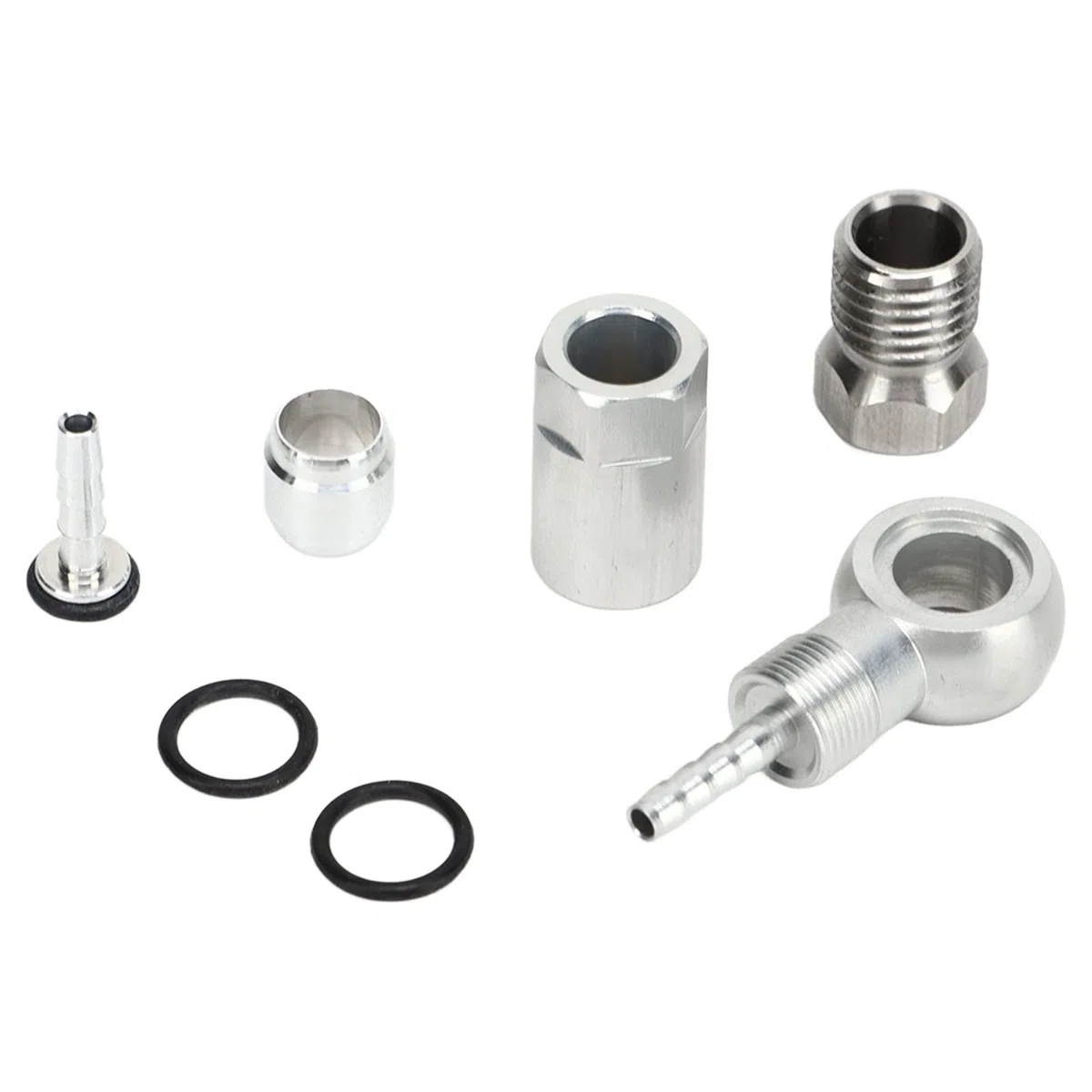 Alomejor Kit de Inserciones de Conexión de Oliva para Manguera Hidráulica de Bicicleta, Montaje de Inserción de Manguera de Freno para R1 R1R RR1 RX, Modificación DIY