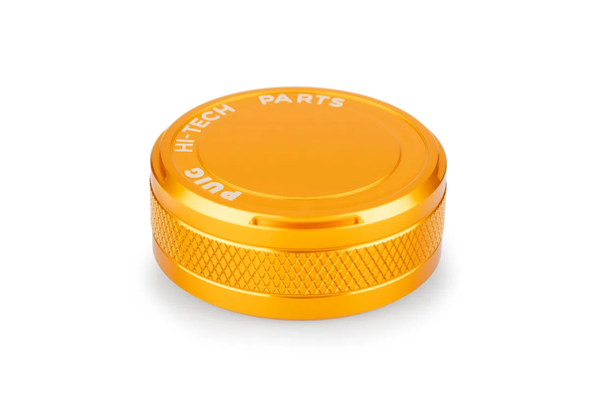 Puig 21718O Tapón Depósito Líquido de Freno Trasero pieza en aluminio mecanizado anodizado para protección y mejora estética, Oro