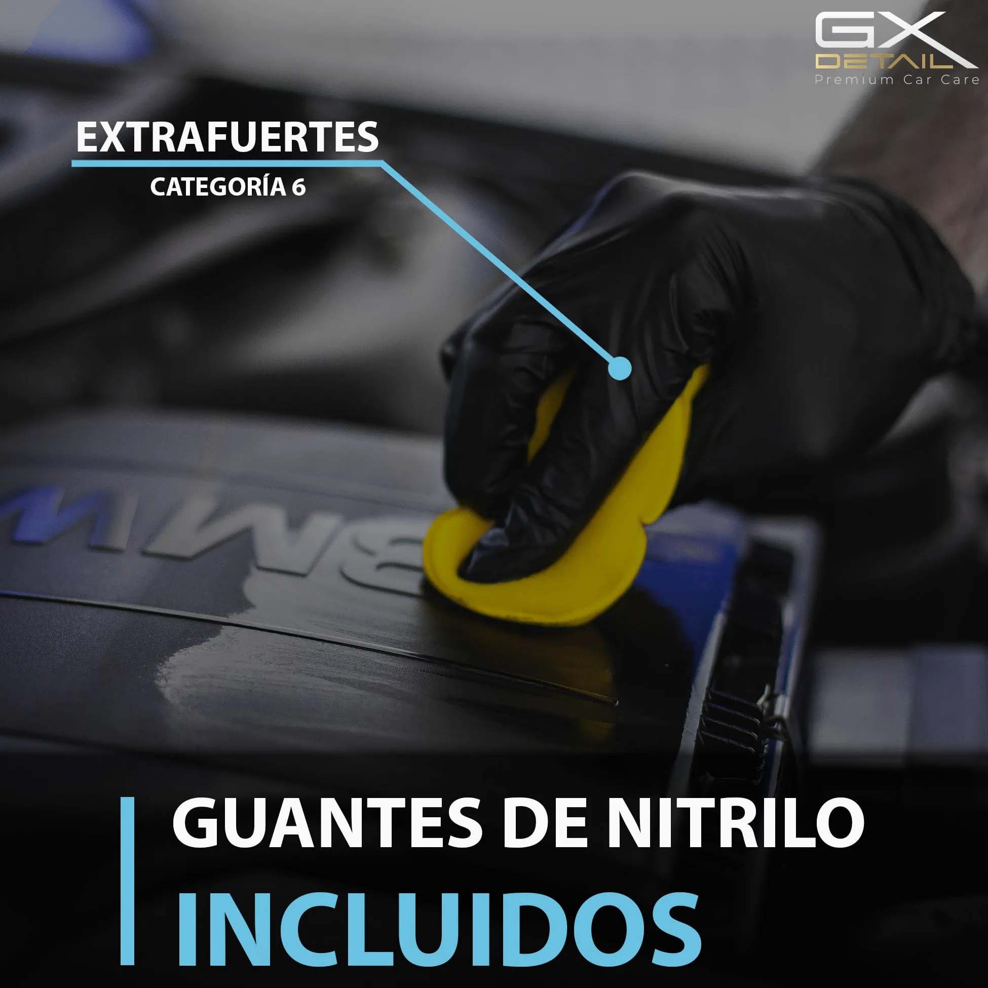 GxDetail Recuperador de Plásticos y Abrillantador Hidratador de Plástico y Neumáticos Coche y Moto 1 Litro – Recuperador de Gomas Viejas, Interior, Exterior, Ruedas.