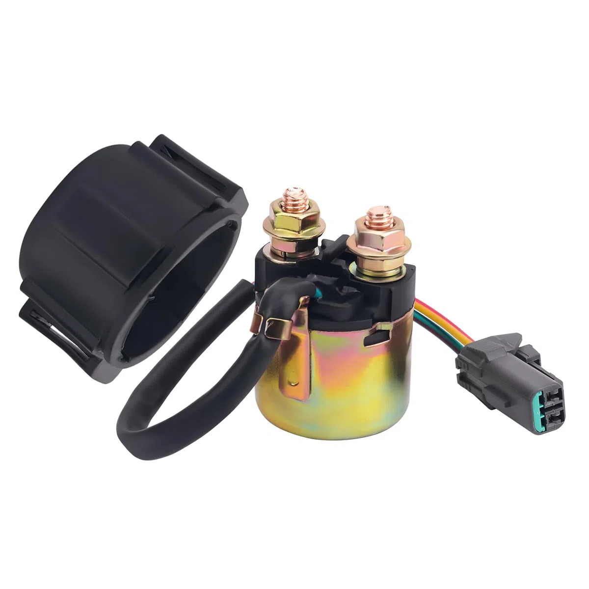 Road Passion Solenoide Relé De Arranque 39740031B 397.4.003.1B Compatible con Ducati 1098 1098 2007 2008/1098 1098 S 2008/1098 1098 S Tricolore 2007/1098 1198 R 2008 2009/1198 1198 2009-2011