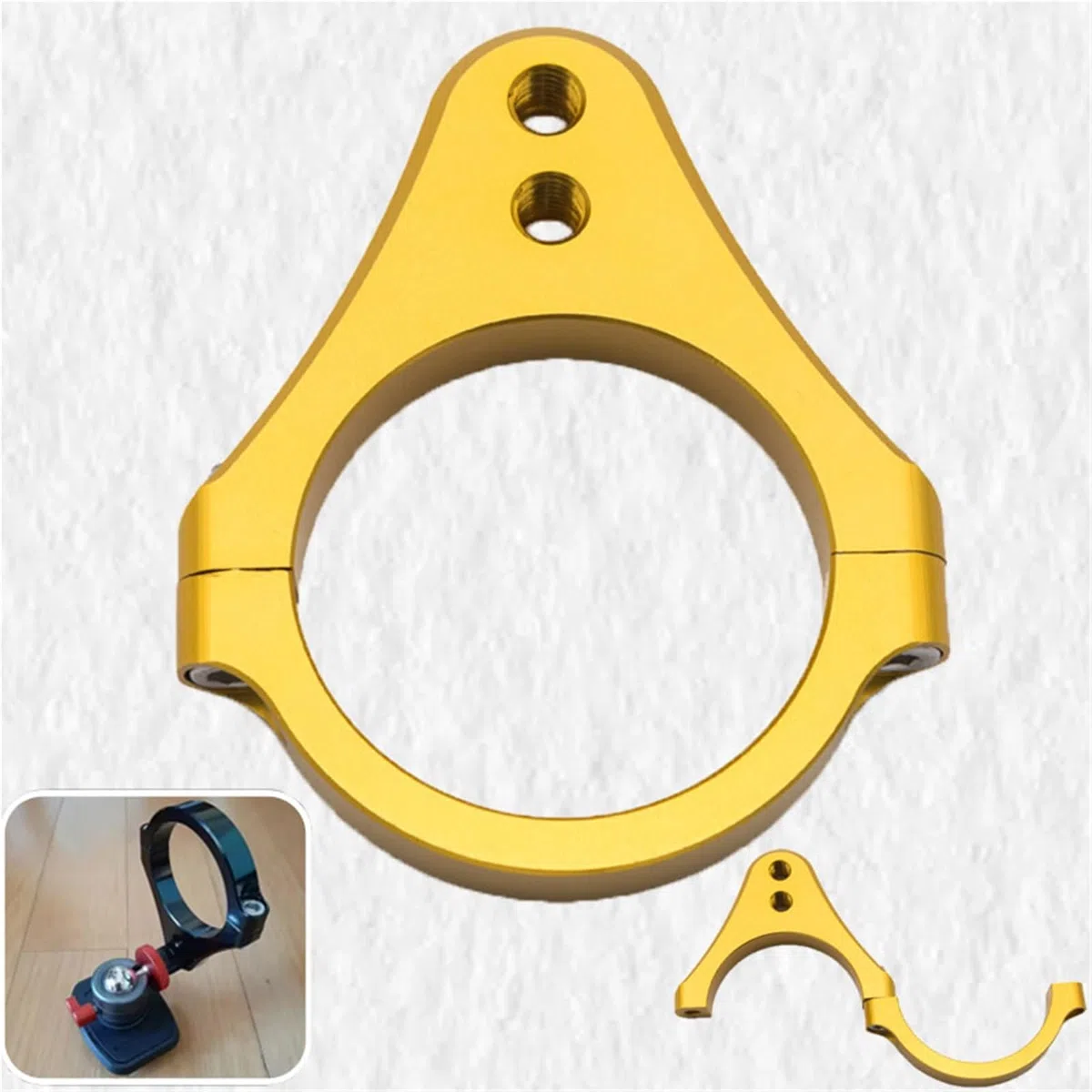 Amortiguador De Dirección Aluminio CNC para Motocicleta, Abrazadera Montaje Marco Horquilla, Universal, Dorado, 27, 28, 29, 30, 31mm-60mm para Benelli