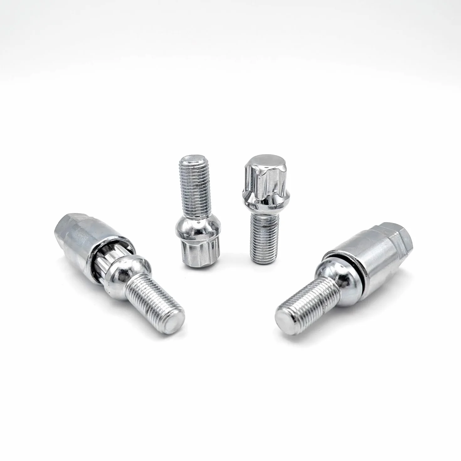 TRACER Juego de pernos para llanta antirrobo M14 x 1,5, 27 mm, con 2 llaves compatibles con Audi, VW, Seat, Skoda