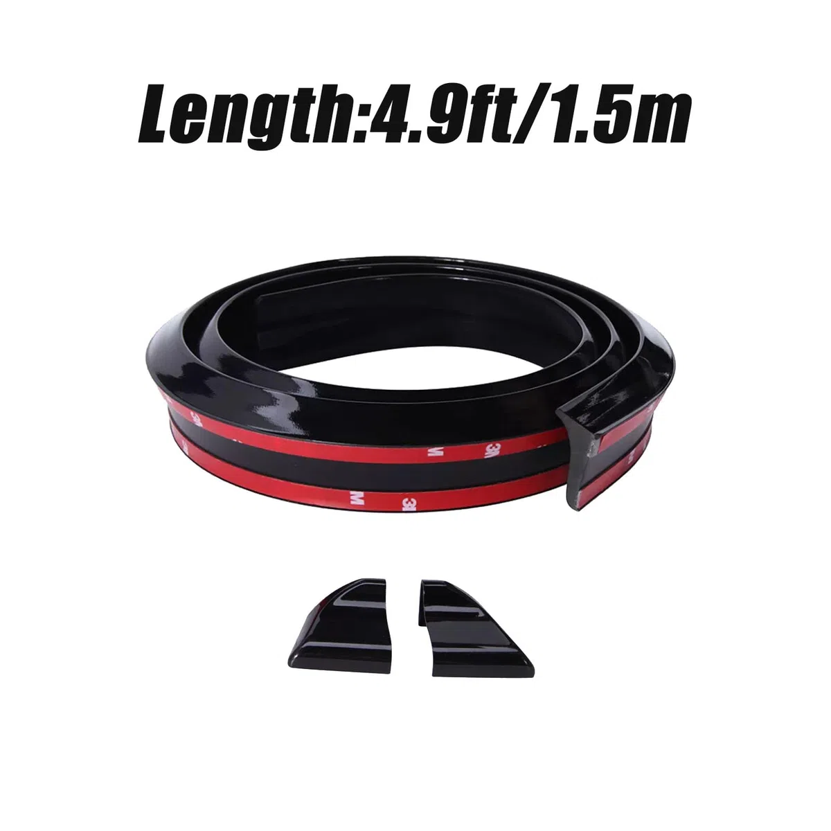 Spoilers Traseros de Coche, 150cm Universal Negro Brillante Maletero de Coche Alerón de Aleta Trasera ala Trasera Portón Trasero para la Mayoría de Los Coches Populares