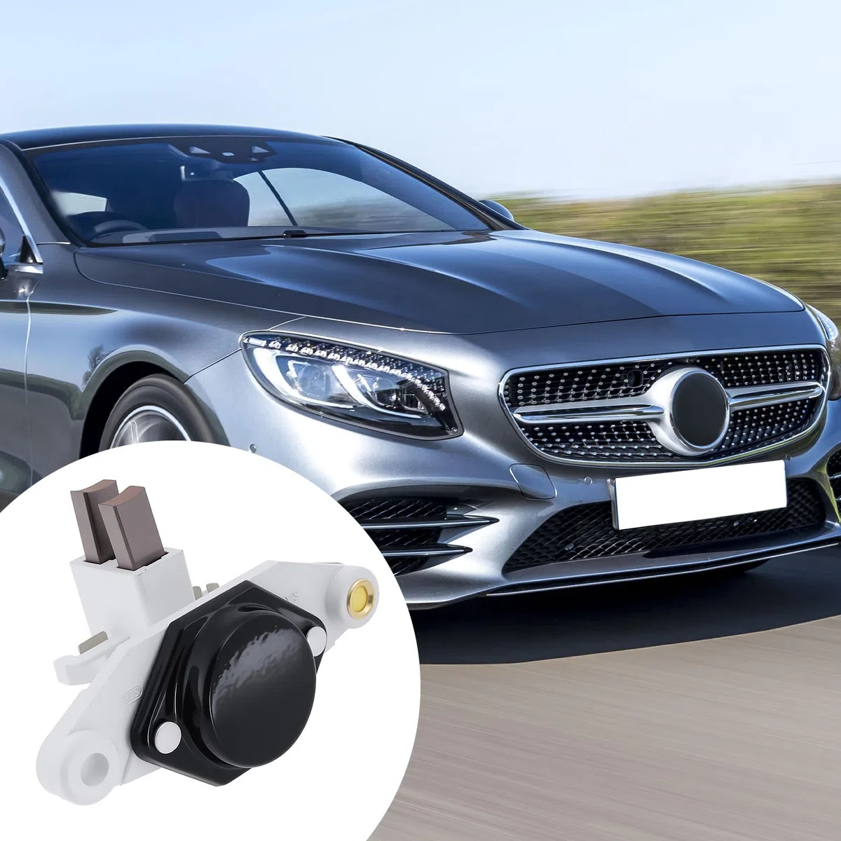 EMSea 2 piezas de repuesto para regulador de alternador 1197311090 compatible con Audi compatible con Opel
