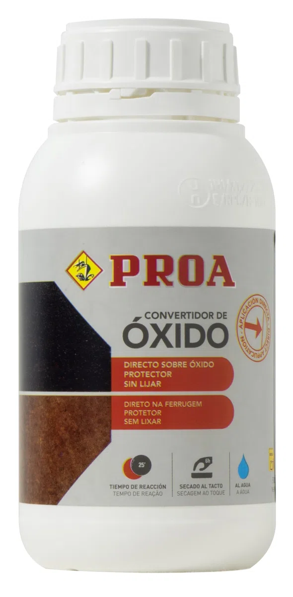Convertidor de Óxido. 500 ML. Paraliza el óxido. Al agua. Transformador de óxido. PROA. (500, Gramos)