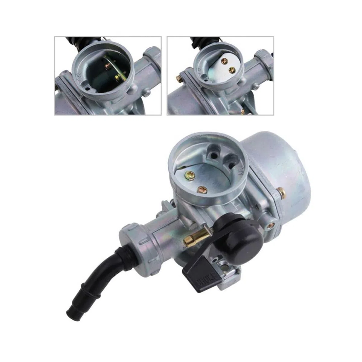 Viviance El carburador PZ22 de 22 mm con filtro de aire se utiliza en karts de cuatro ruedas ATV para bicicletas todoterreno 110cc 125cc