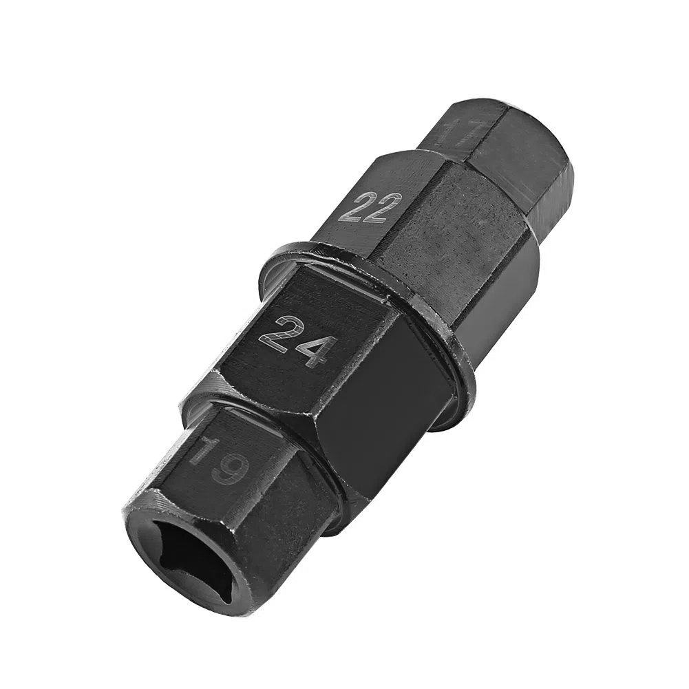 Herramienta de eje hexagonal 4 en 1 para motocicleta, eje hexagonal, herramienta de destornillador de husillo Allen, 17, 19, 22, 24 mm, para motocicleta, herramientas manuales de rueda delantera y