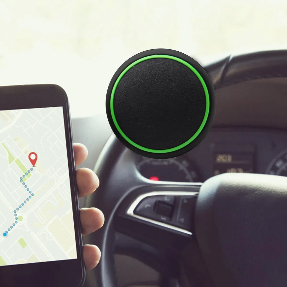 Volante giratorio - botón del volante | Accesorios para automóviles Camiones de tractor Barcos Coches de golf, Facilitar la maniobra, Fácil instalación No requiere herramientas