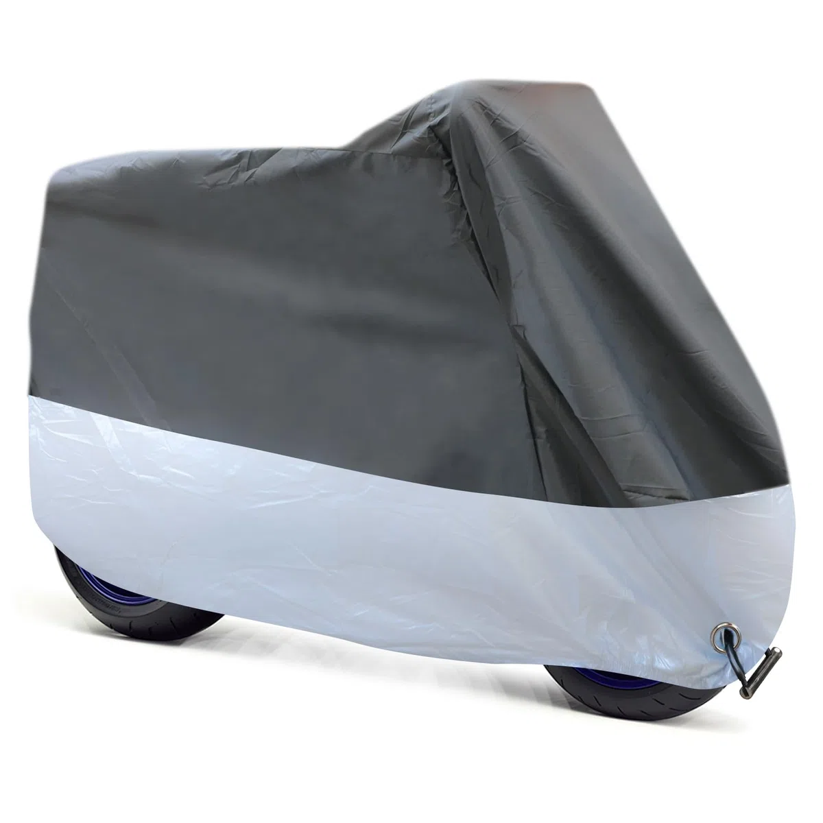 Funda para Moto, Cubierta de Moto Impermeable Protectora a Prueba de Sol Lluvia Polvo Viento Nieve Excremento de Pájaro al Aire Libre, (245 x 105 x 125 cm)