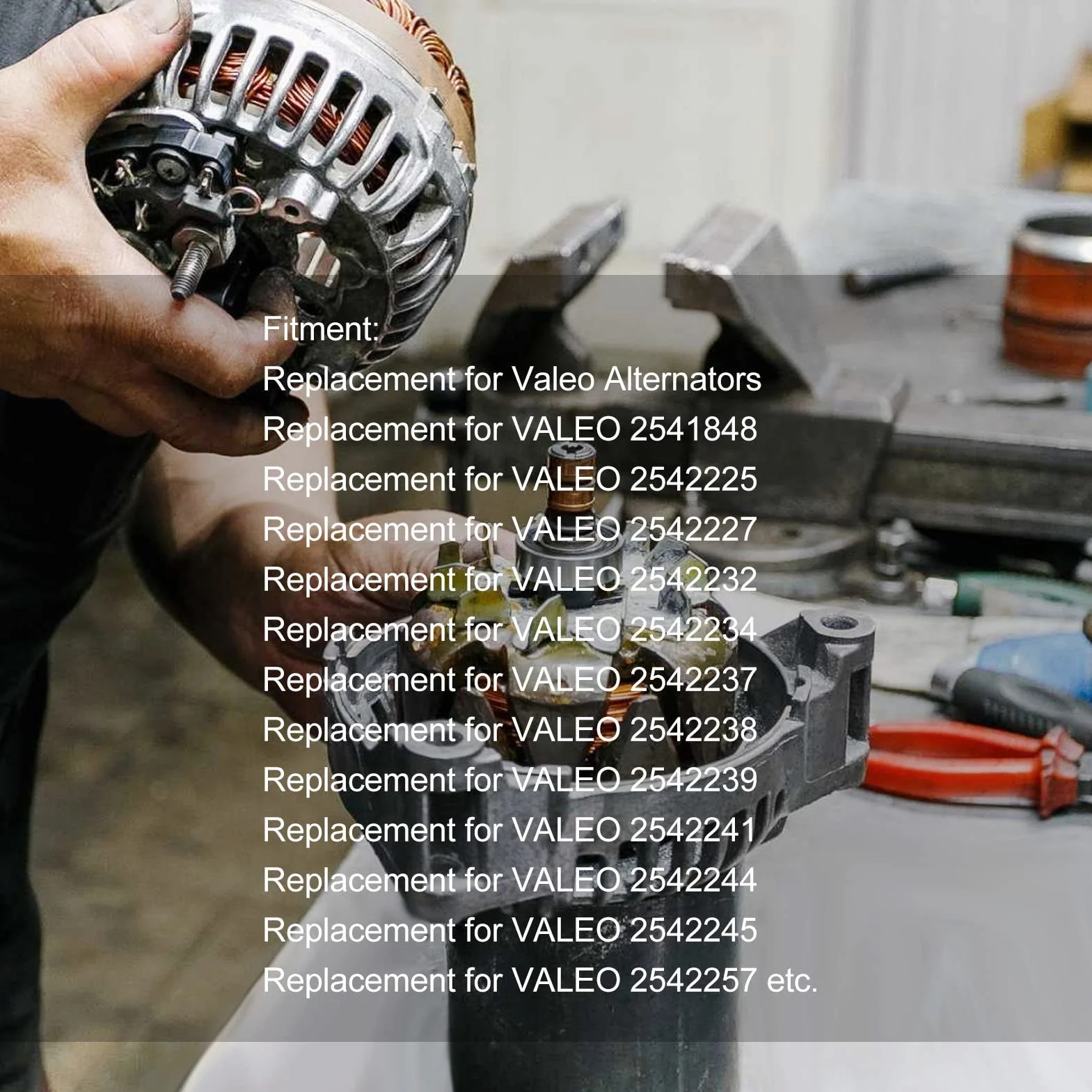 OUKENS Juego de cepillos de anillo colector de alternador, kit de reparación de generador 230090 reemplazo para Valeo