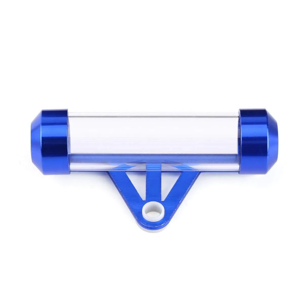 Akozon Tax Disc Tube, Soporte de Aluminio Impermeable para Motocicleta y Scooter (Azul)