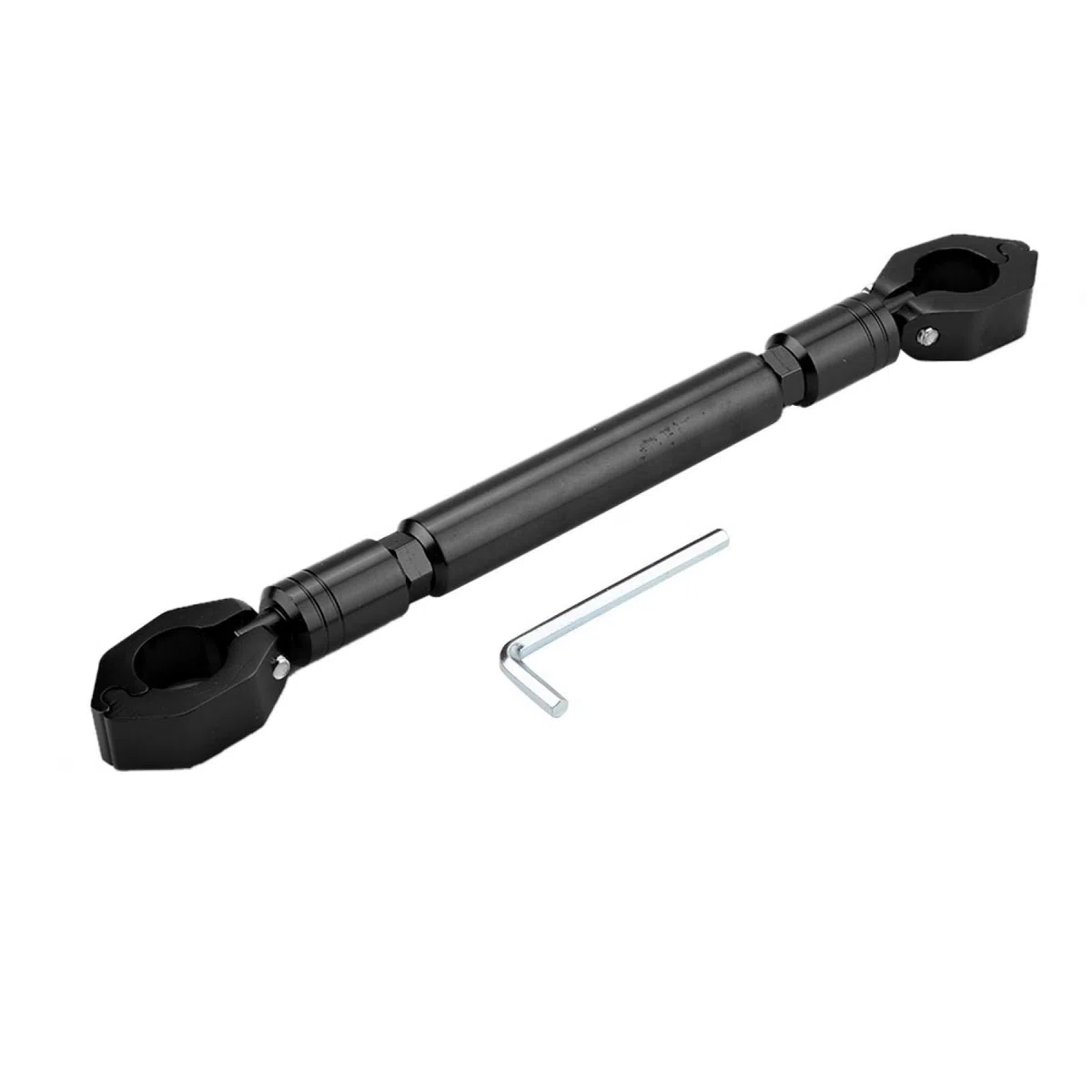Barra de Equilibrio para Motocicleta Aleación de Aluminio Universal Manillar 22 mm Negro Accesorio Transversal Motocicleta
