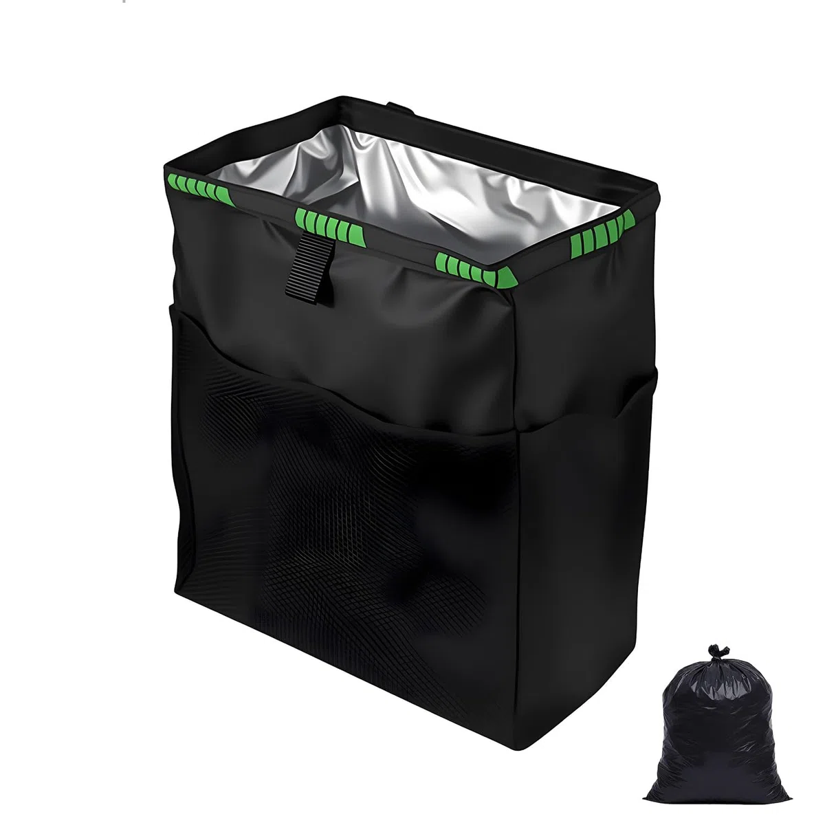 Papelera Coche,Plegable Basura Coche con 50 Bolsas de Basura,Car Accessories para Coche Oficina Hogar, Impermeable y Maloliente Multipropósito Portátil（35 * 26 * 15CM）