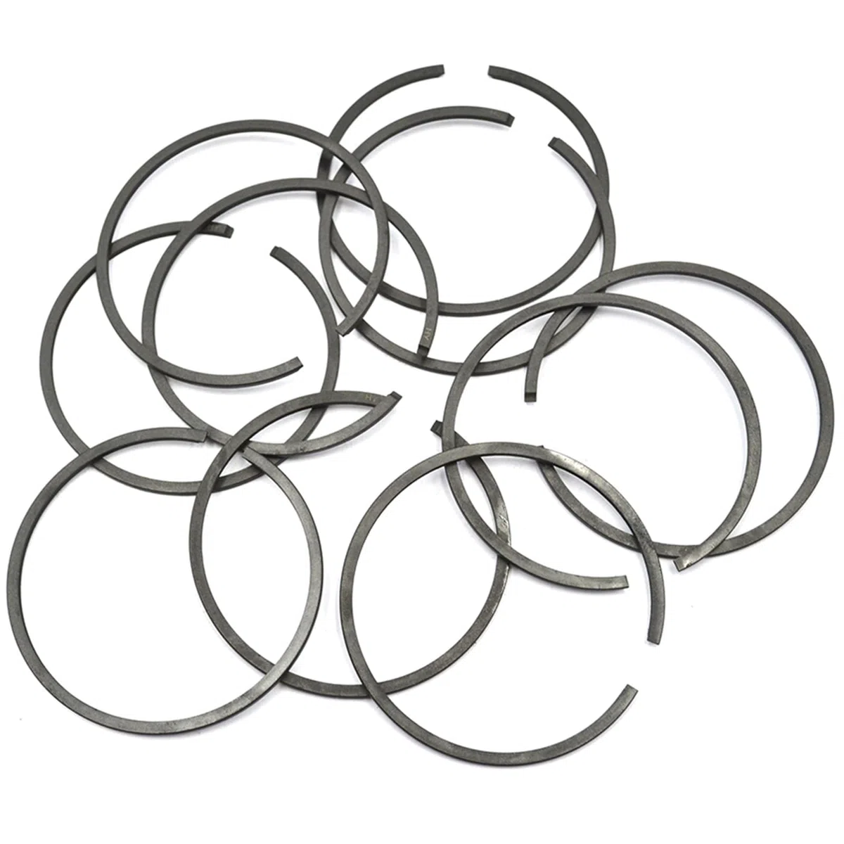 10 Piezas/Lote Anillo de pistón 45 mm * 1,2 mm Komastu, for Zenoah, G5200 Motosierra China 5200 52CC YD52 TOPSUN, for ZOMAX, STIGA, for Alpina, Anova ama Anillo de pistón para Motosierra