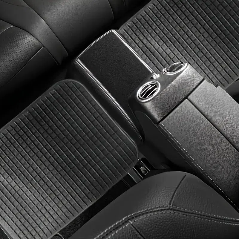 AUTOZOCO Alfombrillas de Goma Universales Coche, Diseño Antideslizante, Alfombrillas Lavables, Alfombrilla automóvil Ajustables, Delanteras 58.8x43.5 cm, traseras 31x43.5 cm, Apto para Cortar