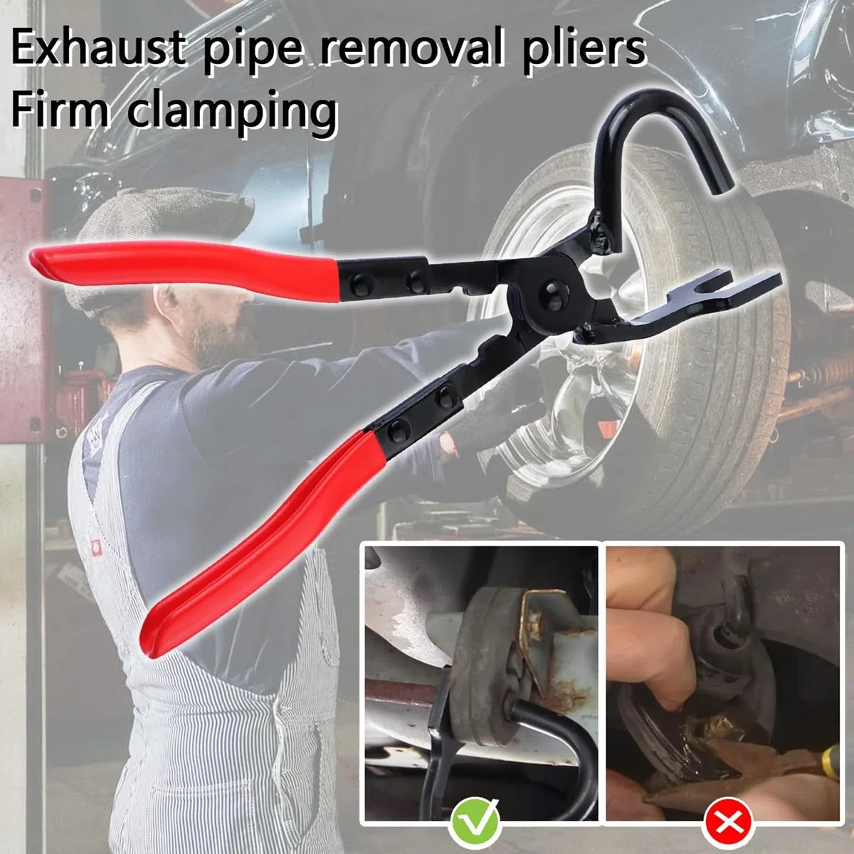 Alicates de liberación de goma de escape, alicates de extracción de goma de escape, herramienta para quitar el gancho de aislamiento acústico para coches