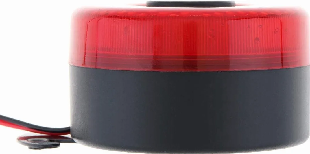 Alarma de respaldo para automóvil, 12V / 24V 105dB Alarma de marcha atrás universal para automóvil Cuerno de respaldo zumbador de zumbador inverso con luz