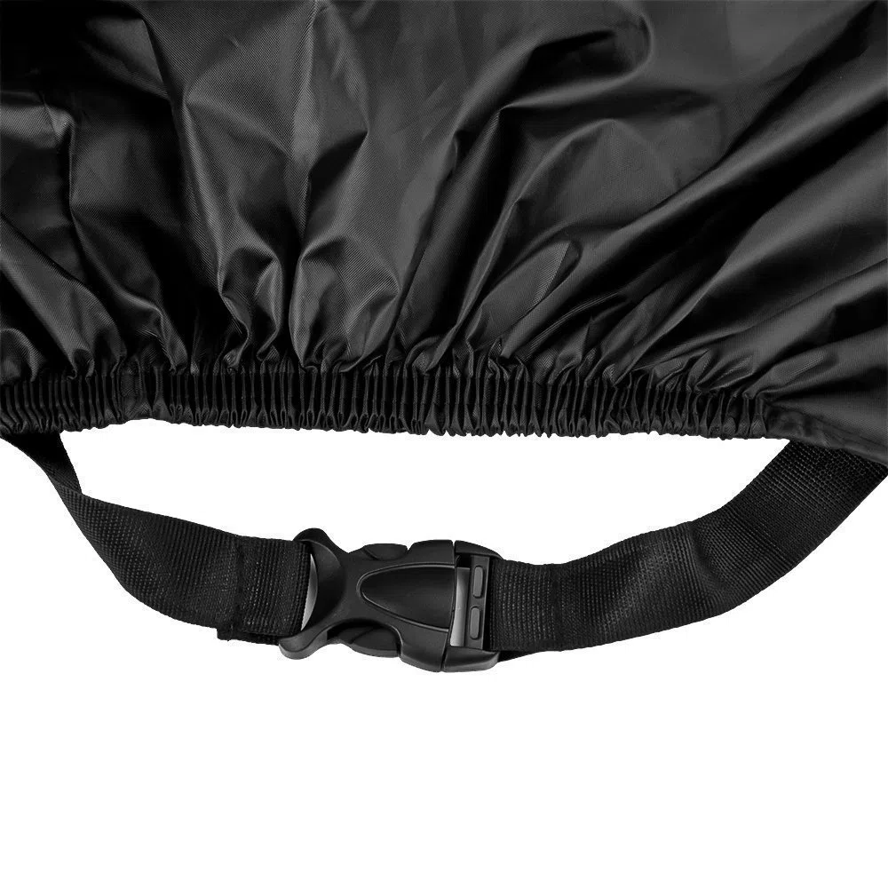 Funda para Moto Impermeable Protector de 180T Polyester Cubierta de Moto Motocicleta Scooter Negro Talla L