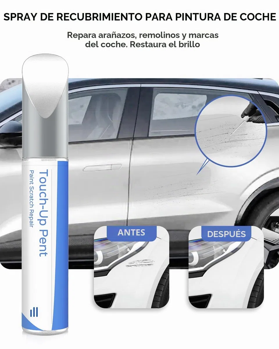 369 Blanc Glacier/Arktis-Weiss - Pintura de retoque para Renault Coincidencia exacta – Reparación de arañazos y astillas