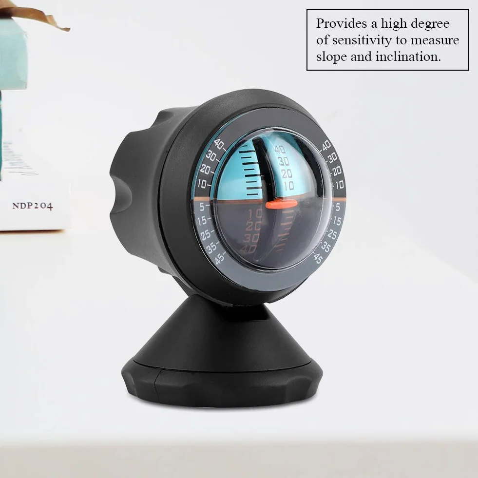 Inclinómetro de coche indicador de pendiente herramienta de equilibrio de gradiente con rotación de 360 grados para coche/vehículo