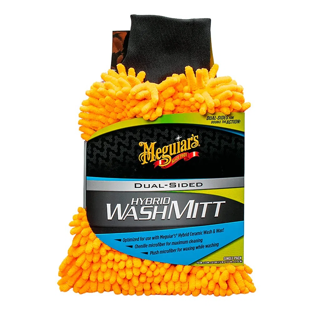 Meguiar's X210200EU Hybrid Wash Mitt - Guante de Lavado de Doble Cara