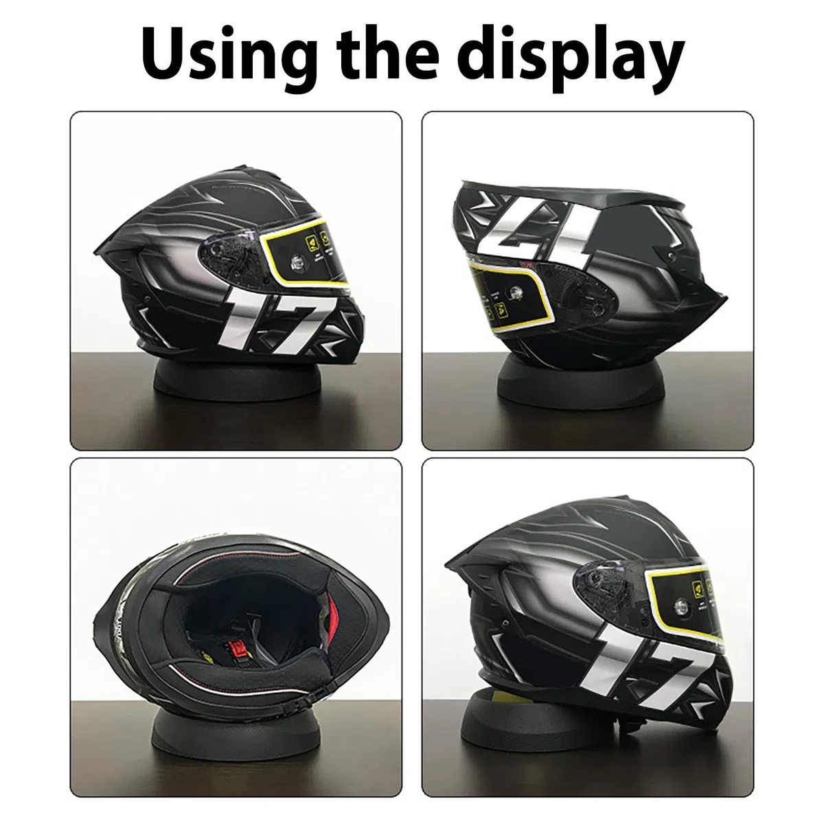 Almohadilla de servicio para cascos de motocicleta, soporte multifuncional para cascos, almohadilla de soporte portátil para motocicleta, scooter, cascos de motos de nieve, base antideslizante para