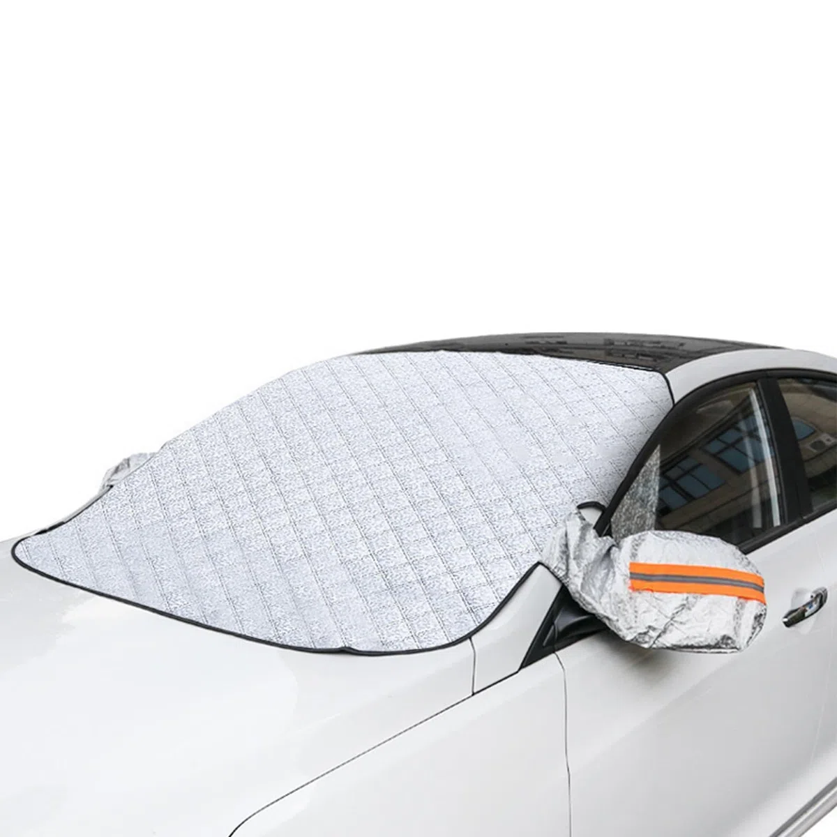 Protector de Parabrisas, Universal Cubierta Magnética de Parabrisas para Invierno con 5 Magnético, Funda Plegable Protector Luna Coche Hielo Protege de Hielo, Nieve Viento, Lluvia, 147x108cm