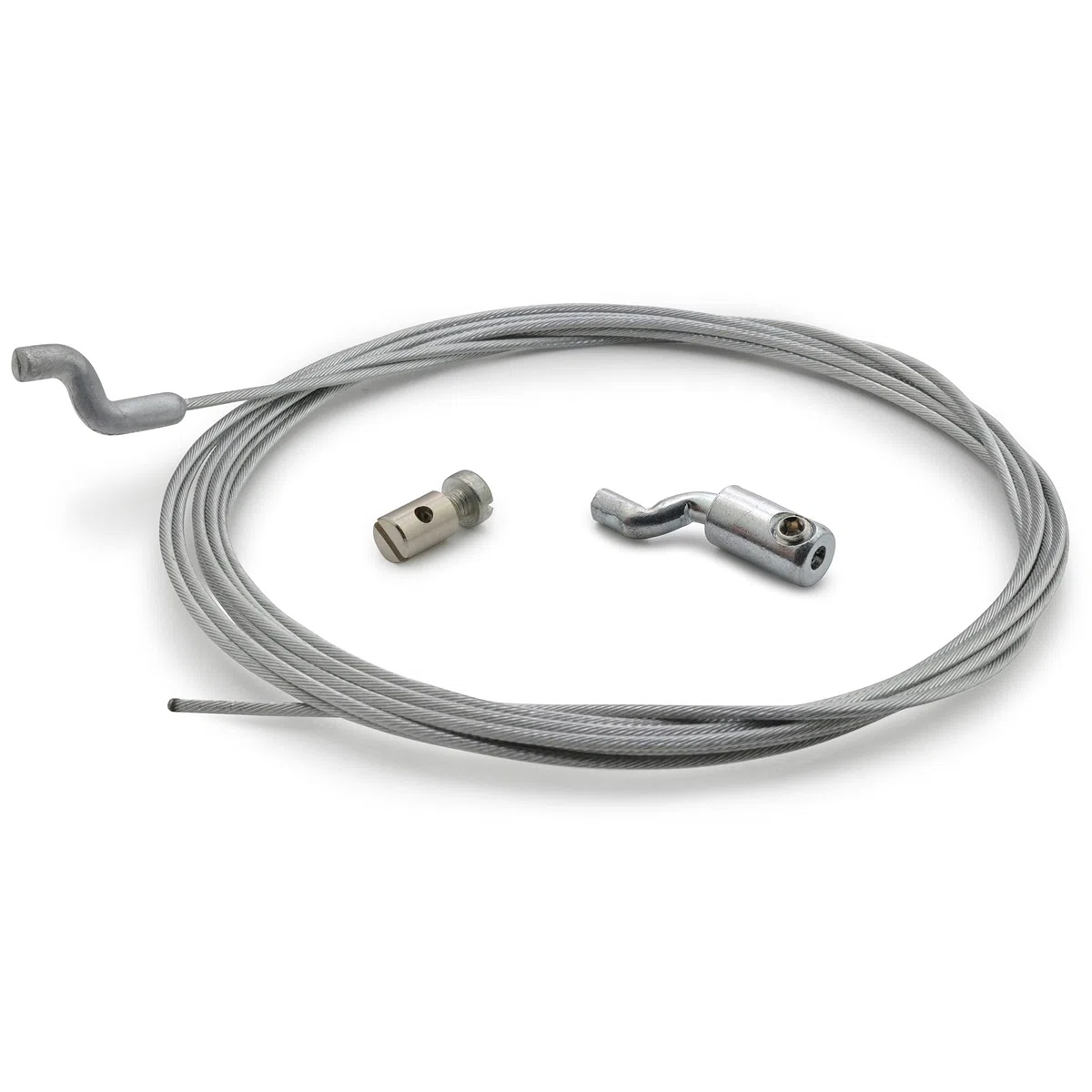 Easyboost Cable Acelerador Z Ø1,5mm Kit de Reparación Flexible 2,50 Metros Universal con Funda Prisionero para Cortacéspedes Motocultores Desbrozadoras