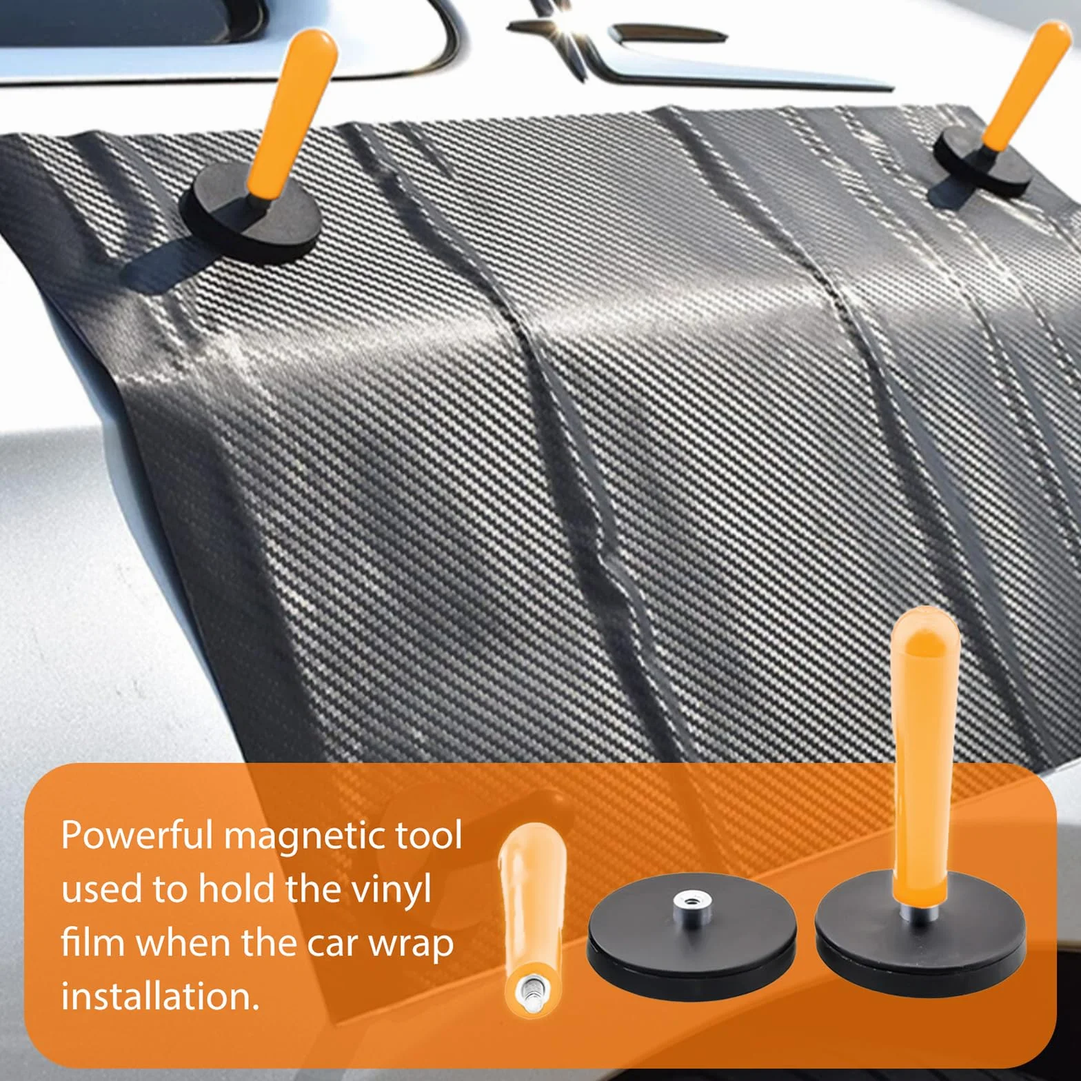 8 imanes de montaje para automóviles: soporte magnético para embalaje, imanes de montaje, herramienta de lámina para papel de aluminio, envoltura de coche, lámina de coche, envoltura de