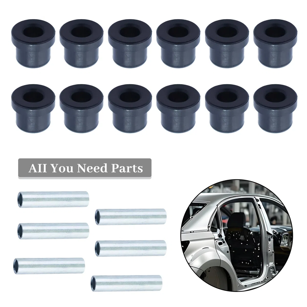 Kit de manguito de resorte con cuchillas traseras, para coche de golf Club Car DS 1981-up & EZGO TXT/Medalist 1994-up