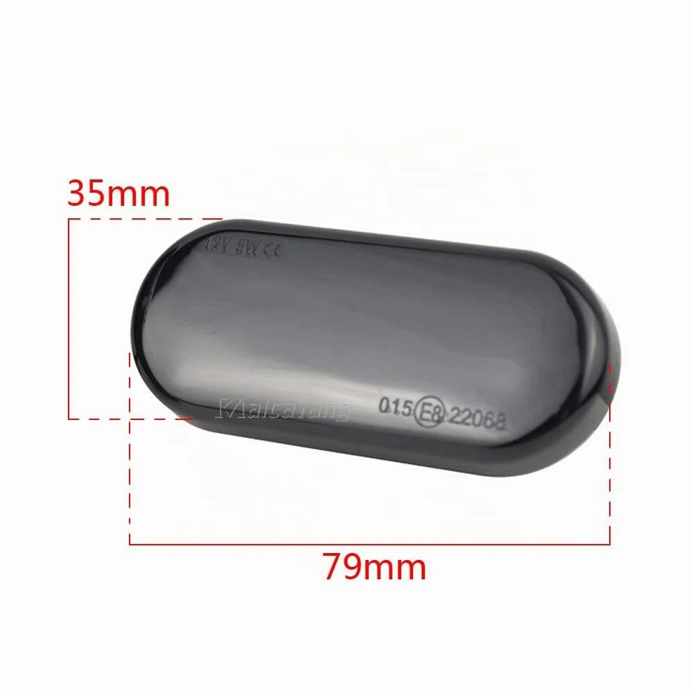 Luz intermitente lateral para Seat Ibiza Leon Córdoba Toledo para Bora Golf 3 4 Passat 3BG Polo Focus Fiesta C-Max, Negro
