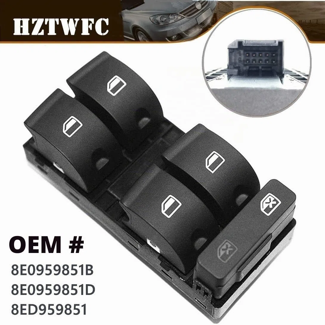 Interruptor de ventana de energía OEM # 8E0959851B 8ED959851 Para Audi A4 B6 B7