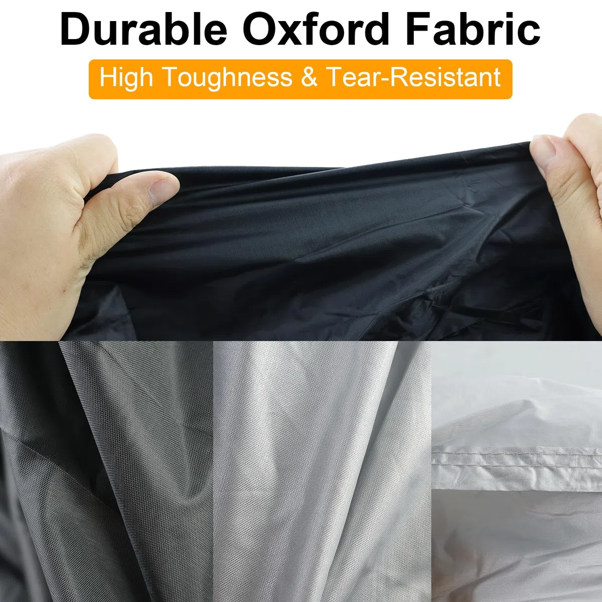 Funda para Moto, Cubierta de Moto Impermeable Protectora a Prueba de Sol Lluvia Polvo Viento Nieve Excremento de Pájaro al Aire Libre, (245 x 105 x 125 cm)