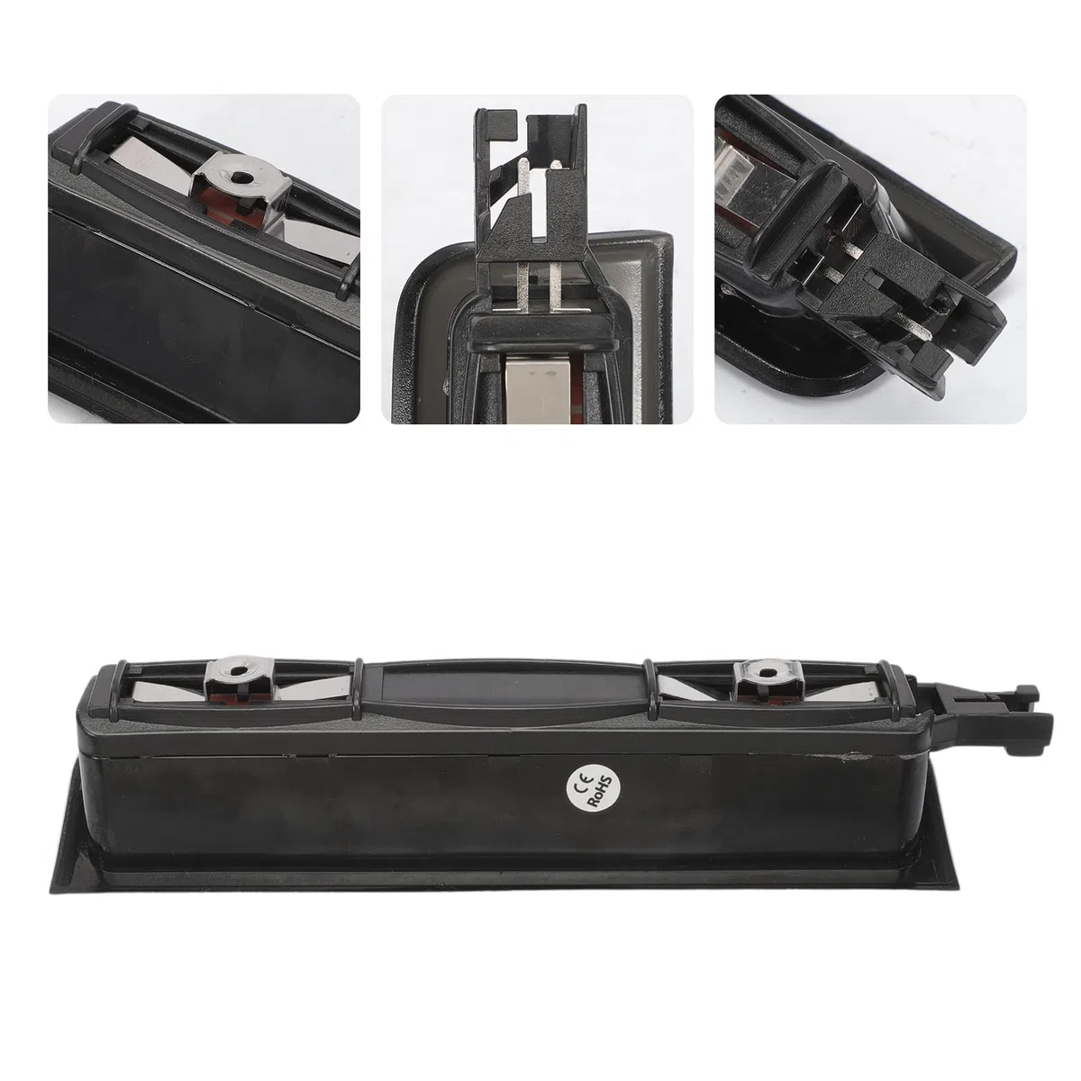 KASturbo Tercera luz de freno trasera para Caddy Mk3 2004-2015, lente negra ahumada OE: 2K0945087C