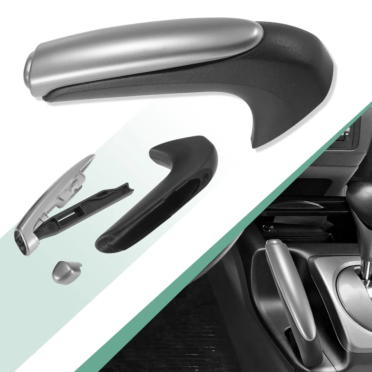 X AUTOHAUX Coche Mano Freno Cubierta Empuñadura Manija Protector Cubierta Kit 47115-SNA-A82ZA