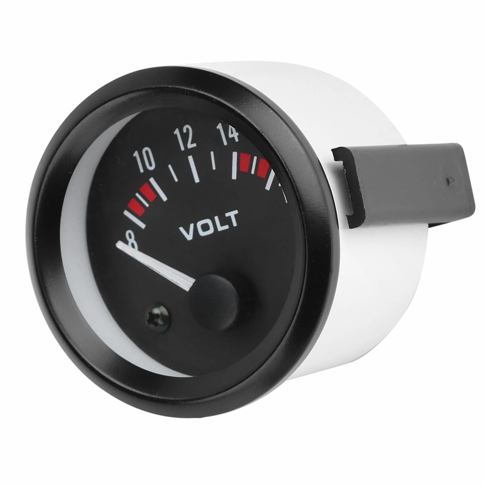 aqxreight de Voltaje para Coche 52mm Medidor de Voltaje 8 16V BX100007 Compatible con la Mayoría de Vehículos Indicador Preciso de Batería y Eléctrico