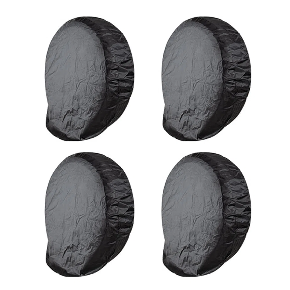 4 fundas de rueda de repuesto para neumáticos de 27 a 29 pulgadas, impermeables, ajuste universal para caravanas, coches, camiones, SUV, campistas, remolques
