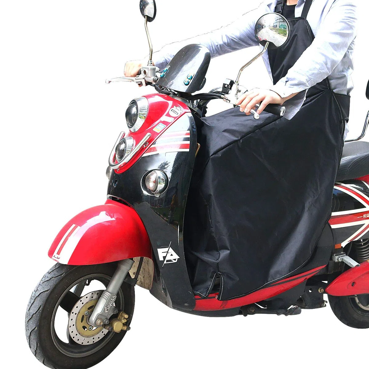 Cubre Piernas para Moto Universal Manta para Scooter Impermeable Oxford - Color Negro