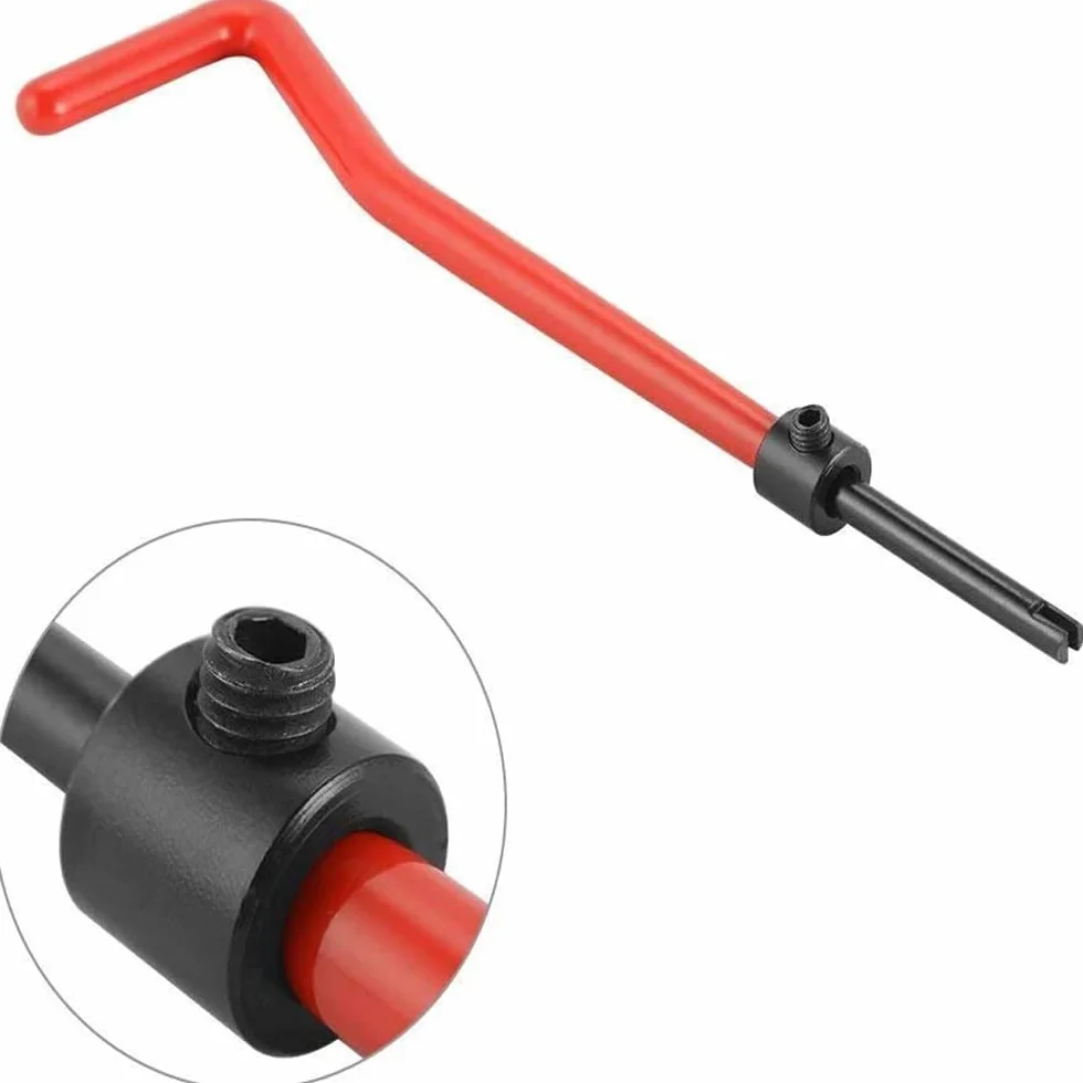 Juego de 30 Piezas de reparación de roscas de Acero Inoxidable M8 x 1,25 mm, Kit de inserción de reparación de roscas métricas, Juego de Herramientas manuales compatibles para reparación de
