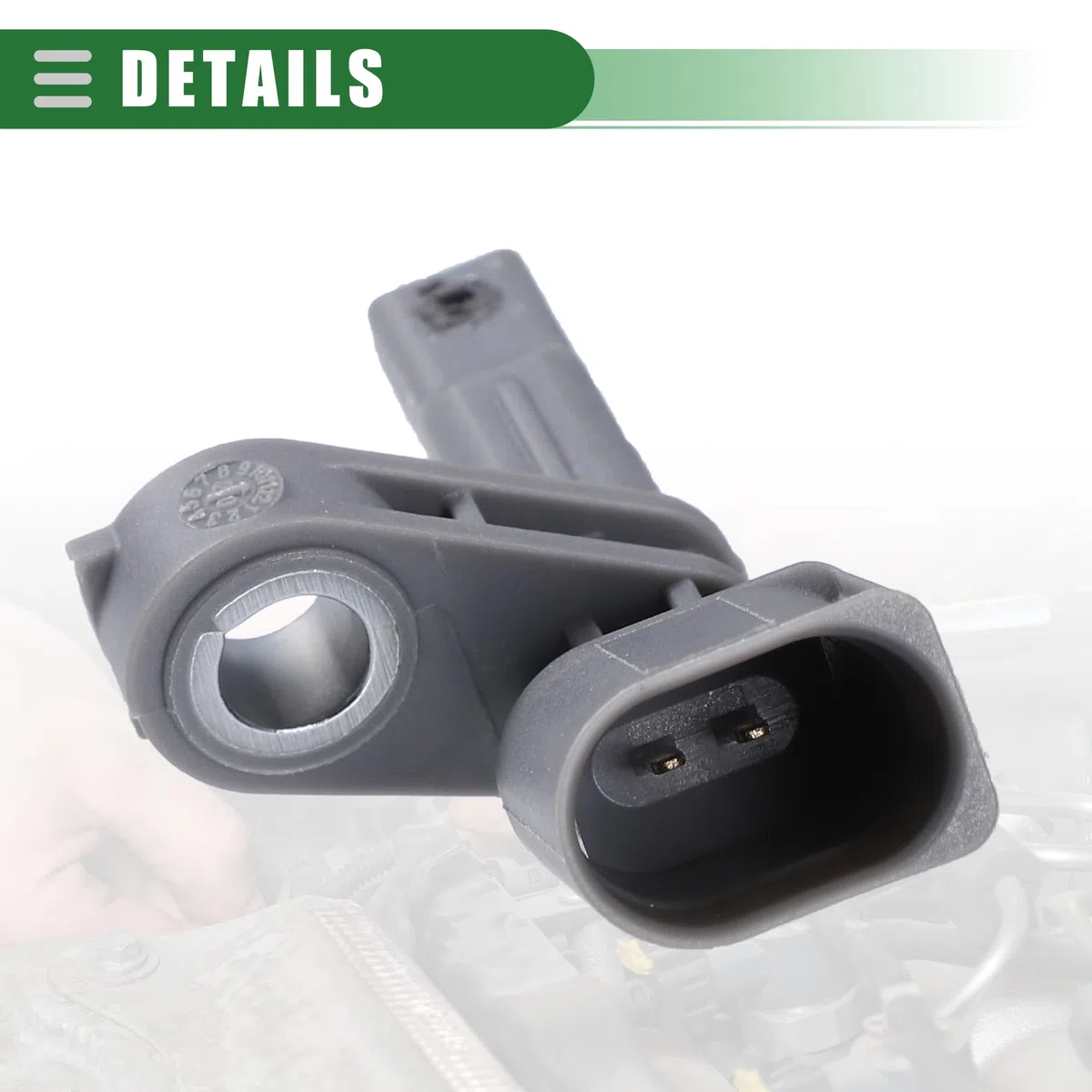 A ABSOPRO Abs Sensor Velocidad para Audi Q7 4Lb SUV 2006-2015 1Pc | Color Gris, Material Abs, Metal, Tamaño 6.5X3.5X1.5 Cm, No.Oe 7L0927808A, Para Skoda Octavia 04-13, Para Vw Touareg 02-10