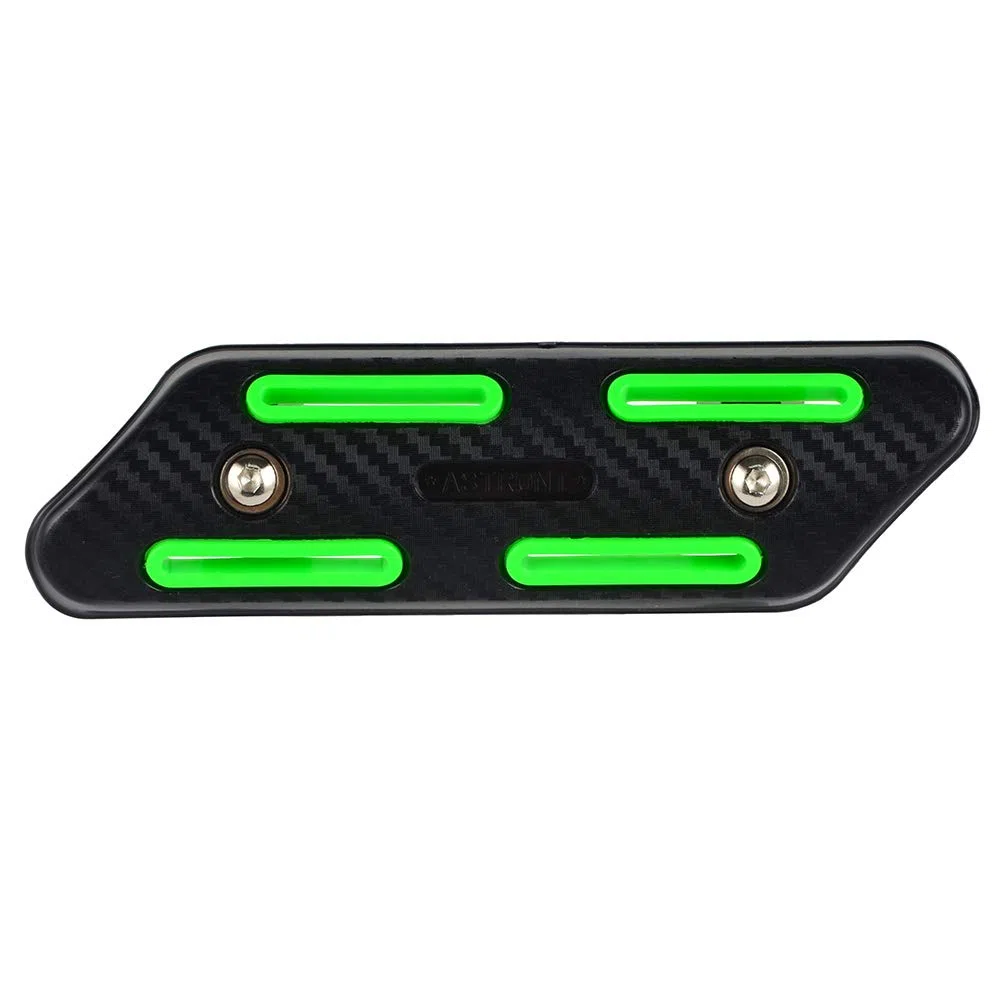 NICECNC Protector de Tubo de Escape Universal Verde de 4 Tiempos Compatible with Kawasaki KXF 250 450,See Fitment