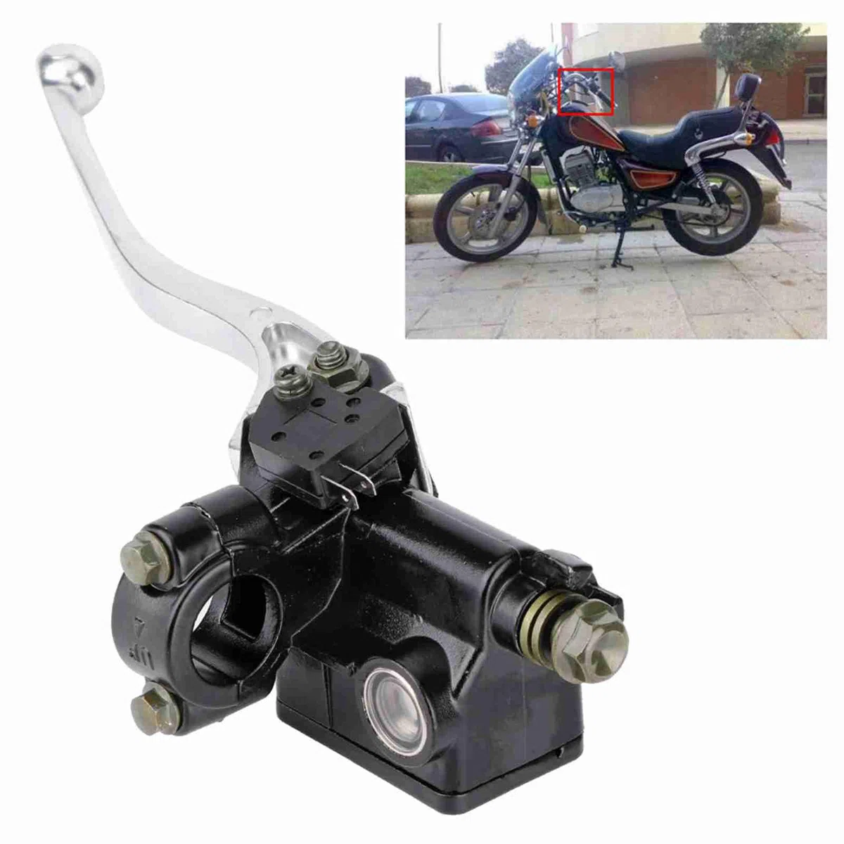 Cilindro maestro de freno, palanca de embrague de freno delantero de motocicleta de 7/8 ", palancas de cilindro maestro de aleación de aluminio para CB CBR250 MC19 VT250 MC20