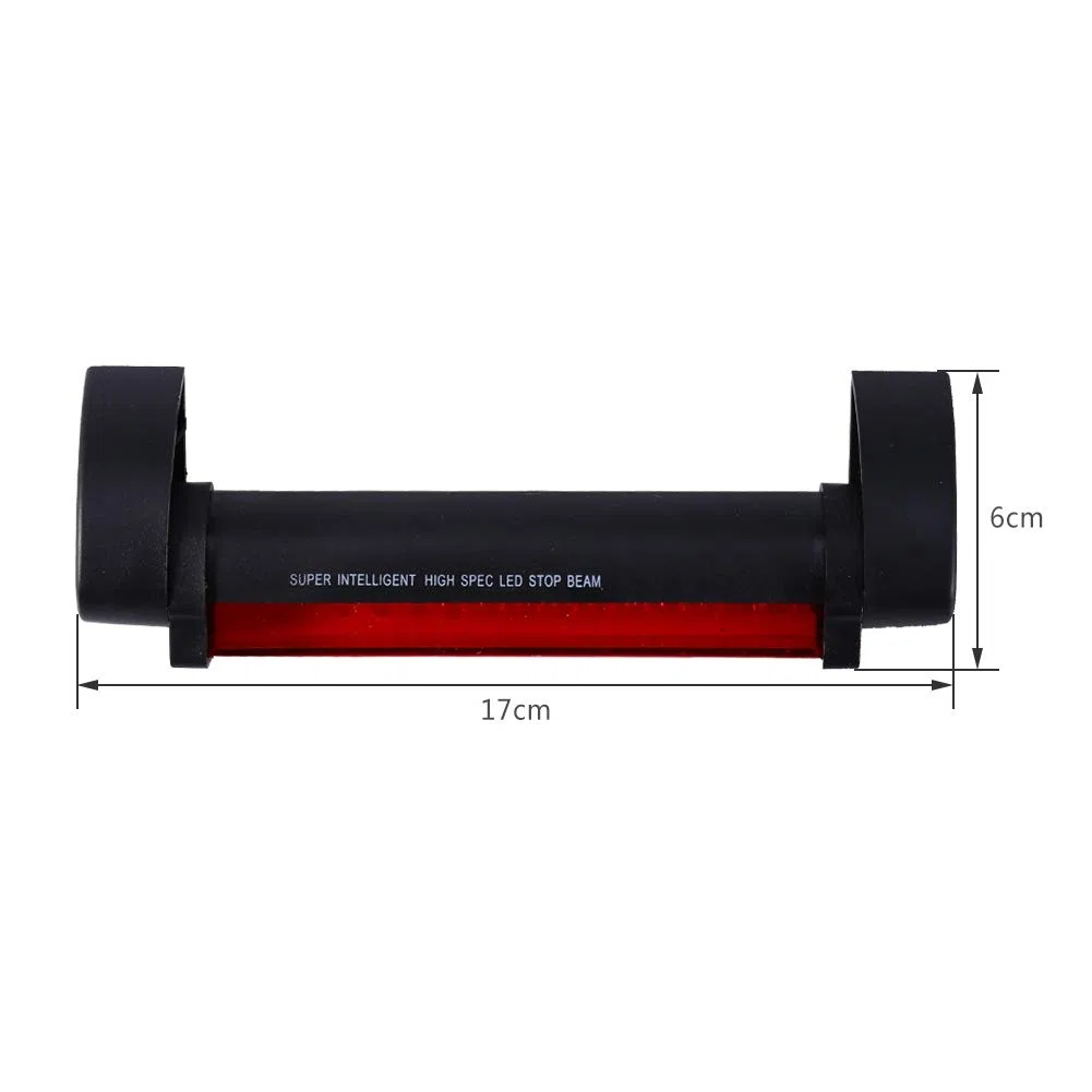 Aramox Luz de freno, 12V Universal Rojo 14 LED Tercera luz de freno trasera de autom¨®vil Luz trasera L¨¢mpara de se?ales de de parada de montaje alto